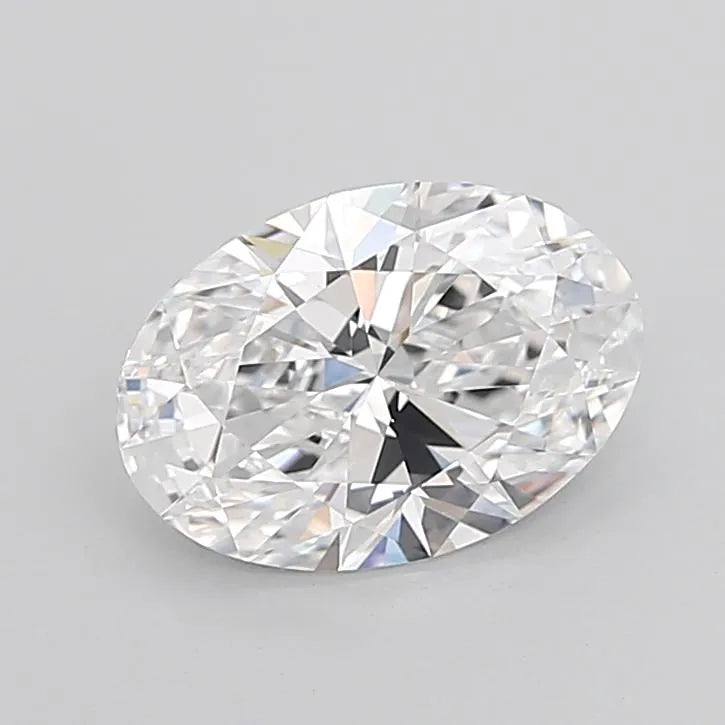 3.10ct Oval Lab Grown Diamond (Colour D, Clarity IF, Cut EX, IGI Certified)
