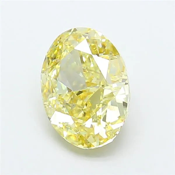 3.10ct Oval Lab Grown Diamond (Colour Fancy Intense Yellow, Clarity VS1, IGI Certified)