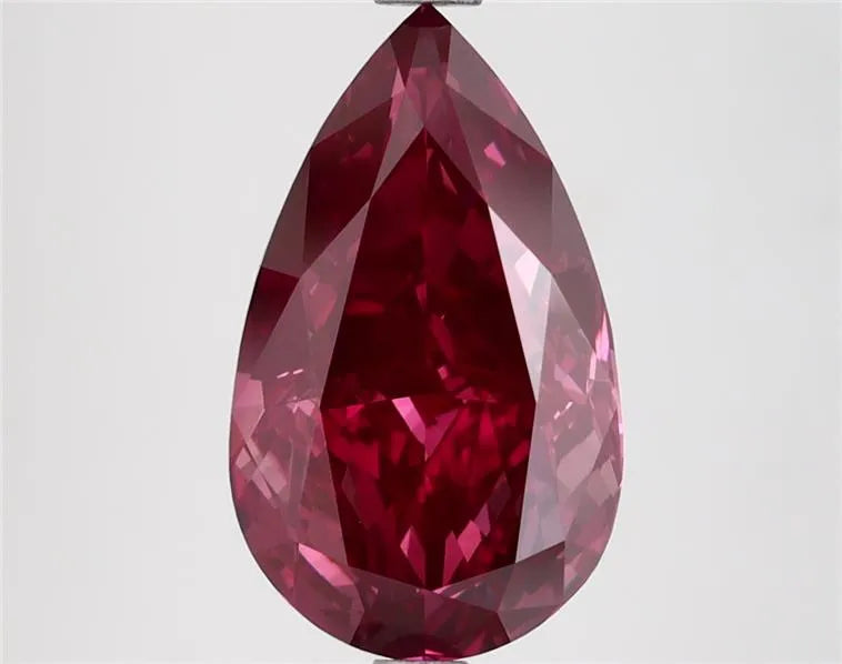 3.10ct Pear Lab Grown Diamond (Colour Fancy Deep Pink, Clarity VVS2, Cut GD, IGI Certified)