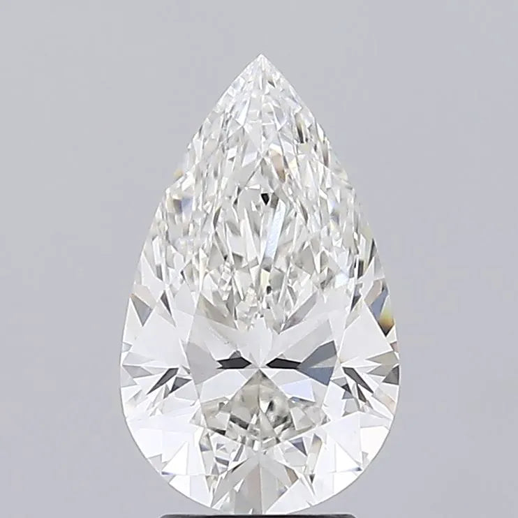 3.10ct Pear Lab Grown Diamond (Colour G, Clarity VVS2, IGI Certified)
