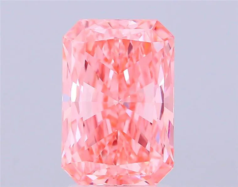 3.10ct Radiant Lab Grown Diamond (Colour Fancy Vivid Pink, Clarity VVS2, IGI Certified)