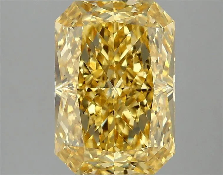 3.10ct Radiant Lab Grown Diamond (Colour Fancy Vivid Yellow, Clarity VS1, IGI Certified)