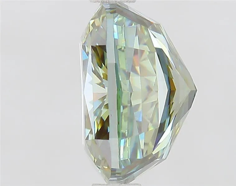 3.11ct Cushion modified Lab Grown Diamond (Colour Fancy Intense Green, Clarity VVS2, IGI Certified)