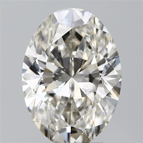 3.11ct Oval Lab Grown Diamond (Colour G, Clarity VS1, IGI Certified)