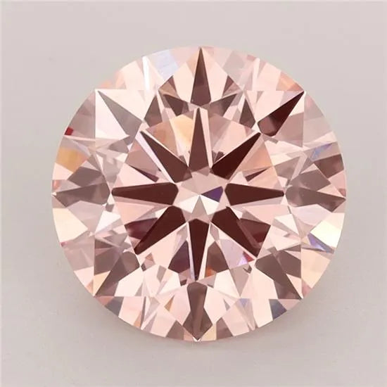 3.11ct Round Lab Grown Diamond (Colour Fancy Intense Pink, Clarity VVS2, Cut ID, IGI Certified)
