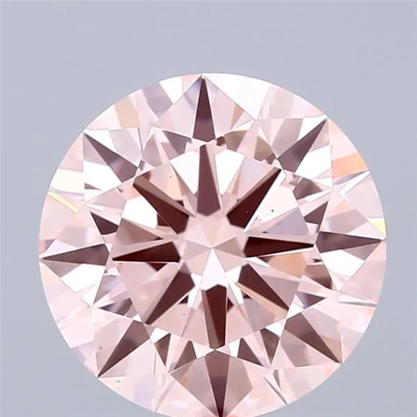 3.11ct Round Lab Grown Diamond (Colour Fancy Pink, Clarity VS1, Cut ID, IGI Certified)