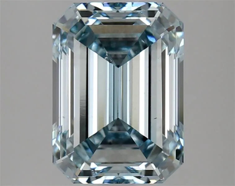 3.13ct Emerald Lab Grown Diamond (Colour Fancy Intense Blue, Clarity VS2, IGI Certified)