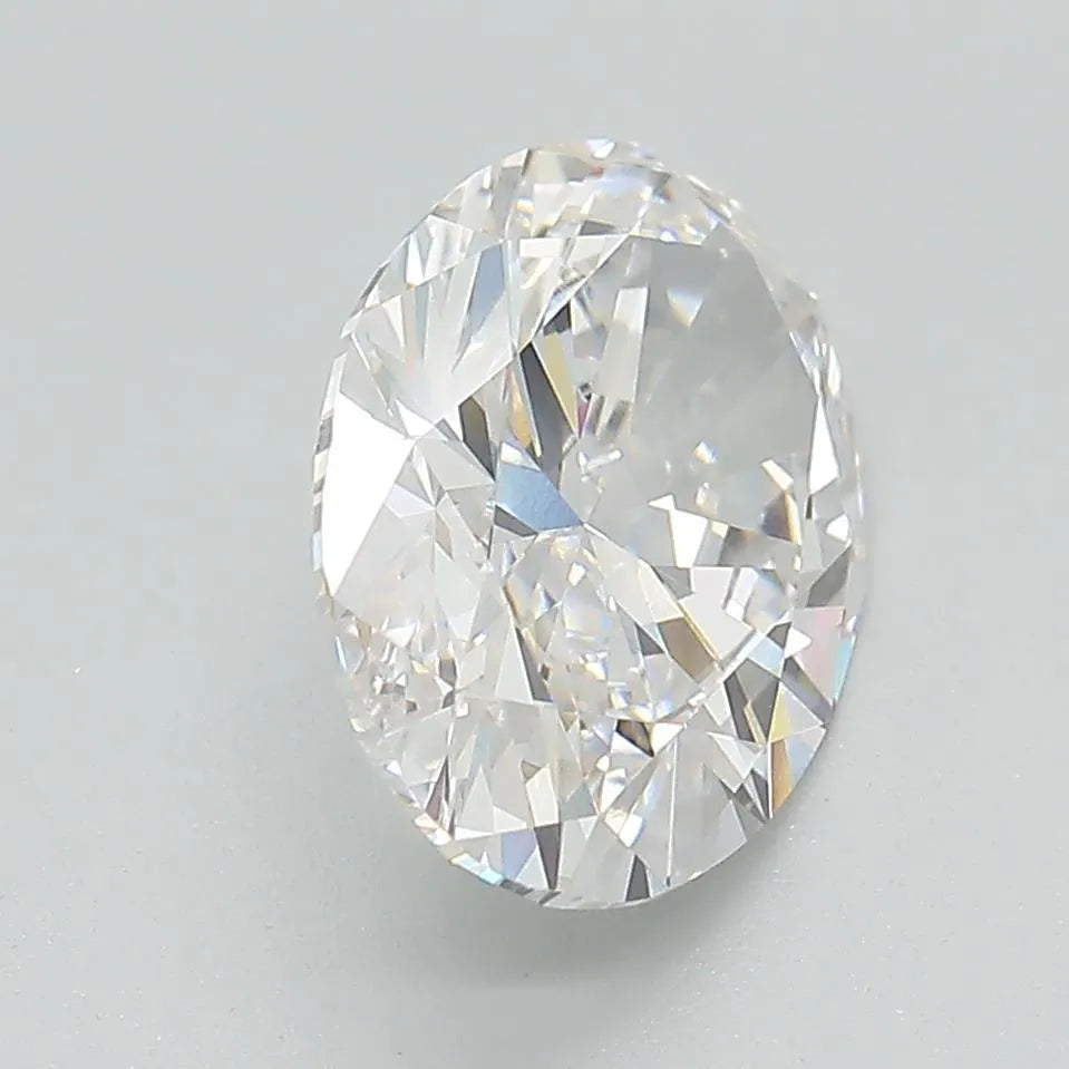 3.16ct Oval Lab Grown Diamond (Colour G, Clarity VS1, IGI Certified)