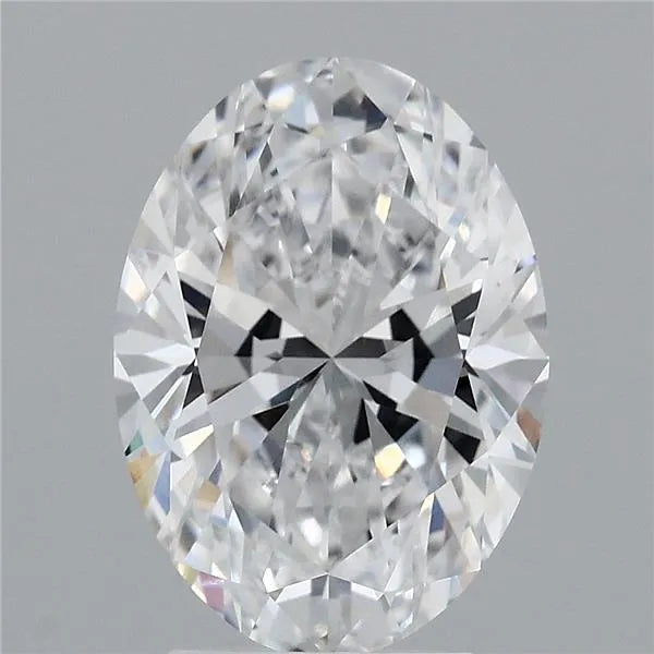 3.19ct Oval Lab Grown Diamond (Colour D, Clarity VVS2, IGI Certified)