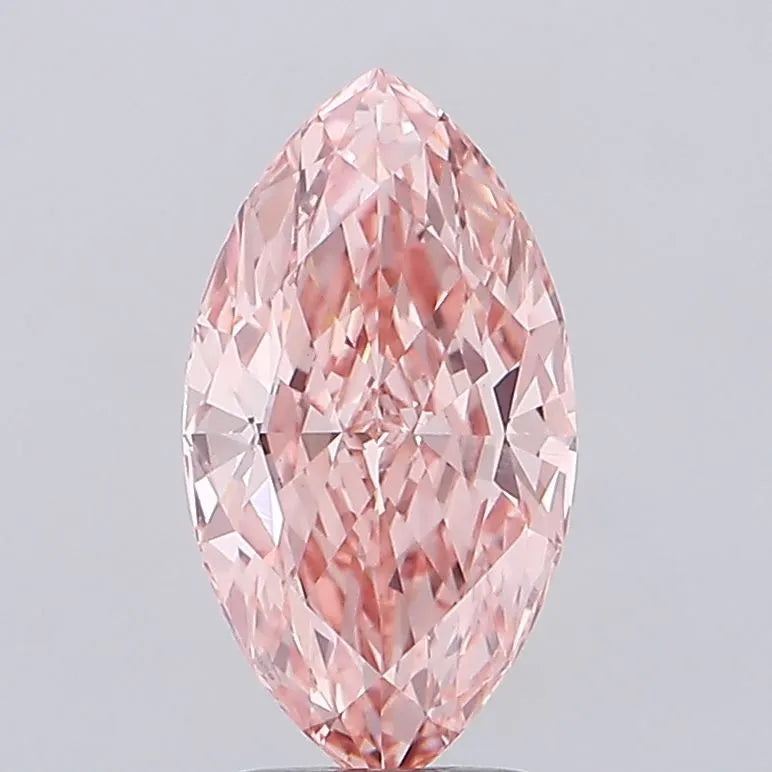 3.20ct Marquise Lab Grown Diamond (Colour Fancy Vivid Pink, Clarity VVS2, IGI Certified)