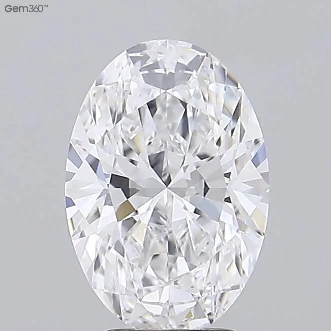 3.20ct Oval Lab Grown Diamond (Colour D, Clarity VVS2, GIA Certified)