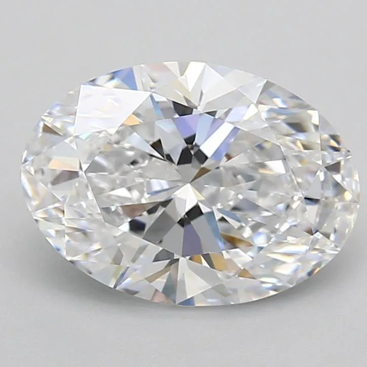3.22ct Oval Lab Grown Diamond (Colour D, Clarity IF, GIA Certified)