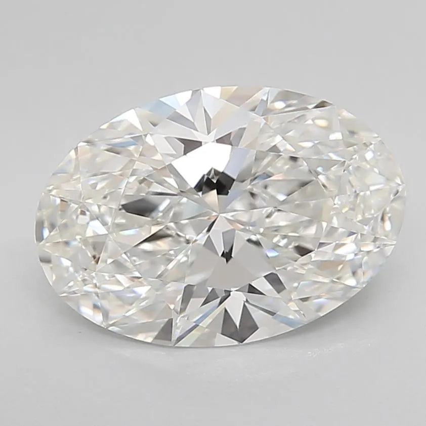 3.22ct Oval Lab Grown Diamond (Colour G, Clarity IF, Cut EX, IGI Certified)