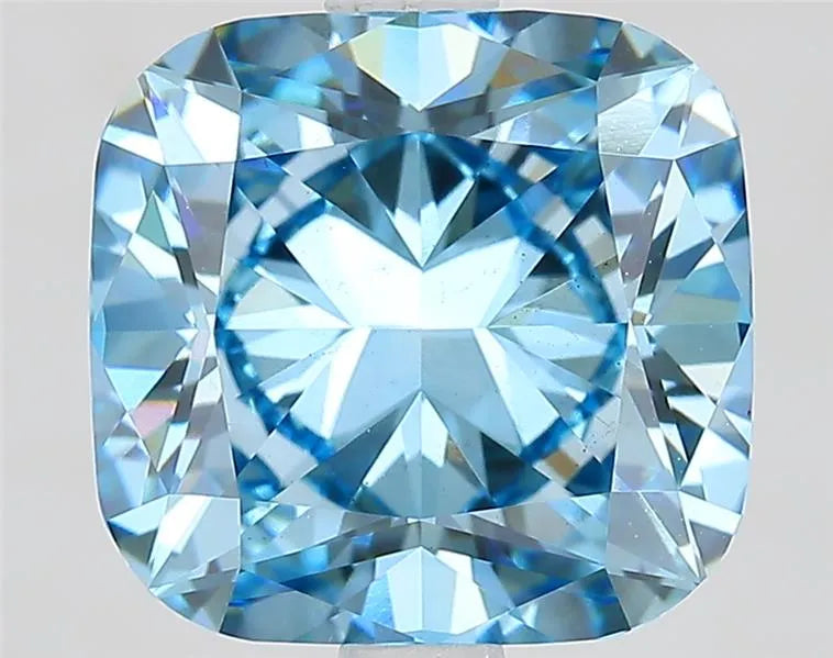 3.23ct Cushion brilliant Lab Grown Diamond (Colour Fancy Vivid Blue, Clarity VS1, IGI Certified)