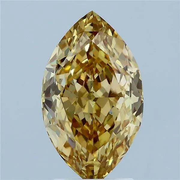 3.23ct Marquise Lab Grown Diamond (Colour Fancy Intense Yellow, Clarity VS1, IGI Certified)