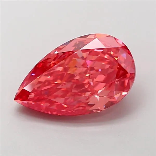 3.23ct Pear Lab Grown Diamond (Colour Fancy Vivid Pink, Clarity VVS2, IGI Certified)