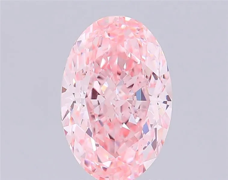 3.25ct Oval Lab Grown Diamond (Colour Fancy Intense Pink, Clarity VS1, IGI Certified)