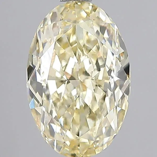 3.26ct Oval Lab Grown Diamond (Colour Fancy Yellow, Clarity VVS2, IGI Certified)