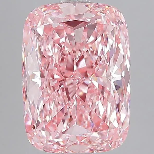 3.31ct Cushion modified Lab Grown Diamond (Colour Fancy Vivid Pink, Clarity VVS2, IGI Certified)