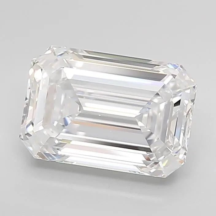 3.31ct Emerald Lab Grown Diamond (Colour D, Clarity IF, Cut EX, IGI Certified)