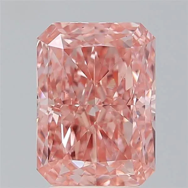 3.31ct Radiant Lab Grown Diamond (Colour Fancy Vivid Pink, Clarity VS1, IGI Certified)