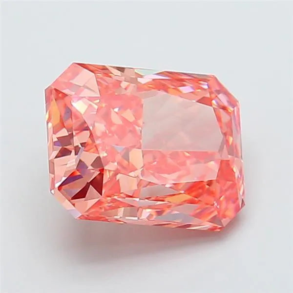 3.31ct Radiant Lab Grown Diamond (Colour Fancy Vivid Pink, Clarity VS2, IGI Certified)