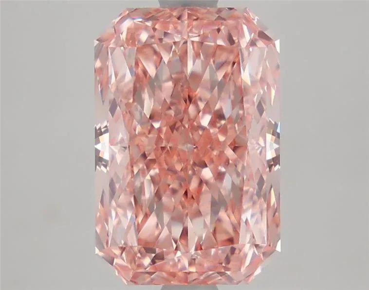 3.31ct Radiant Lab Grown Diamond (Colour Fancy Vivid Pink, Clarity VVS2, IGI Certified)