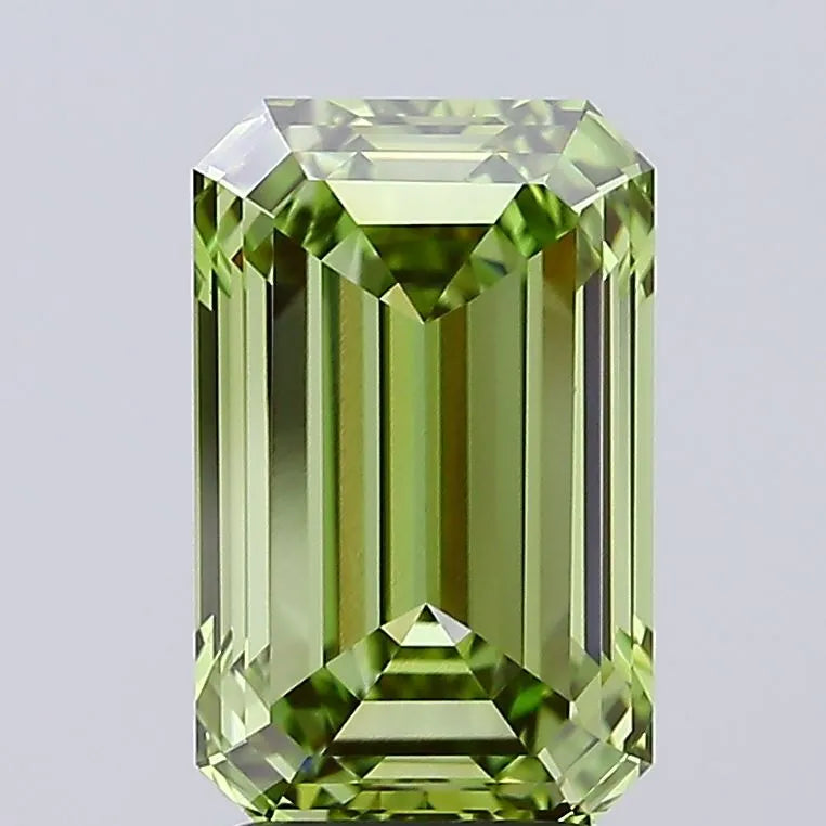 3.32ct Emerald Lab Grown Diamond (Colour Fancy Vivid Green, Clarity VVS2, IGI Certified)
