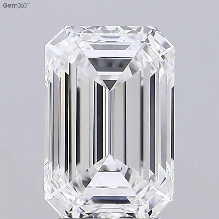 3.36ct Emerald Lab Grown Diamond (Colour F, Clarity VVS1, GIA Certified)