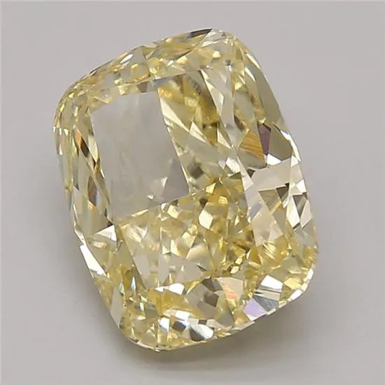 3.39ct Cushion modified Lab Grown Diamond (Colour Fancy Intense Yellow, Clarity VVS2, Cut EX, IGI Certified)