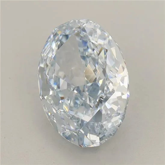3.39ct Oval Lab Grown Diamond (Colour Fancy Intense Blue, Clarity VVS2, IGI Certified)