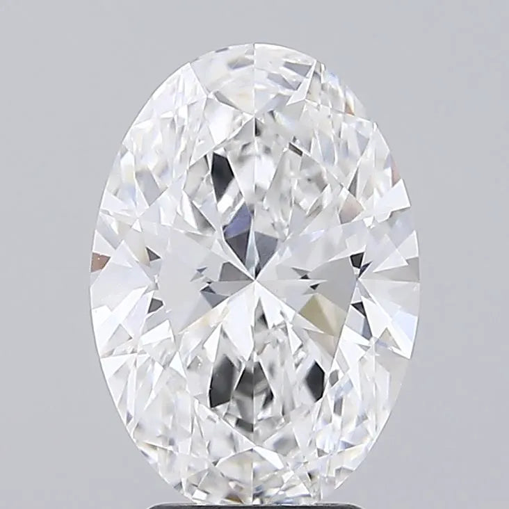 3.42ct Oval Lab Grown Diamond (Colour E, Clarity VVS2, IGI Certified)