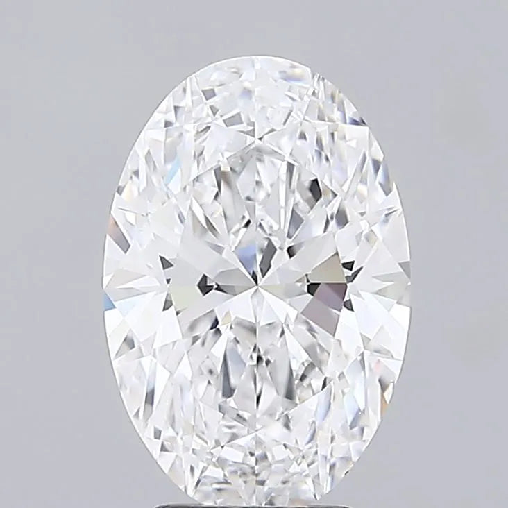 3.44ct Oval Lab Grown Diamond (Colour D, Clarity IF, IGI Certified)