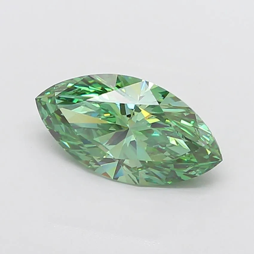 3.47ct Marquise Lab Grown Diamond (Colour Fancy Vivid Green, Clarity VVS2, IGI Certified)