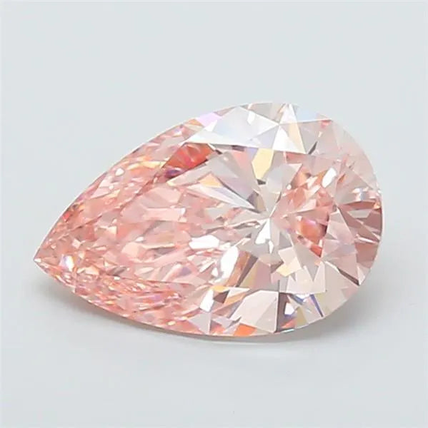 3.50ct Pear Lab Grown Diamond (Colour Fancy Intense Pink, Clarity VVS2, IGI Certified)