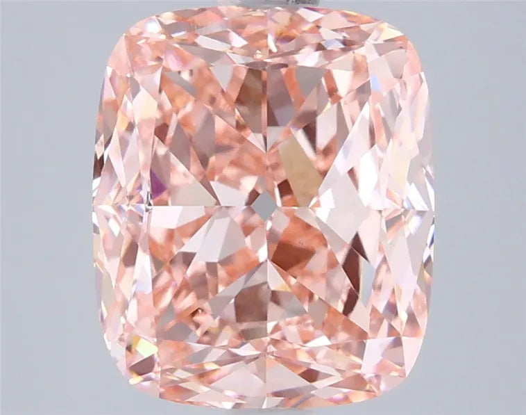 3.51ct Cushion modified Lab Grown Diamond (Colour Fancy Vivid Pink, Clarity VS1, IGI Certified)
