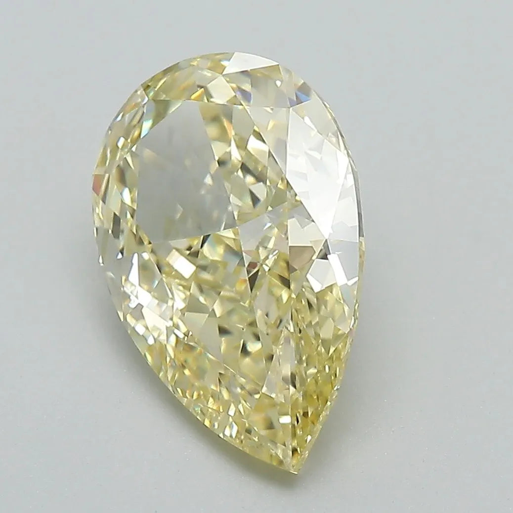 3.51ct Pear Lab Grown Diamond (Colour Fancy Yellow, Clarity VS1, IGI Certified)