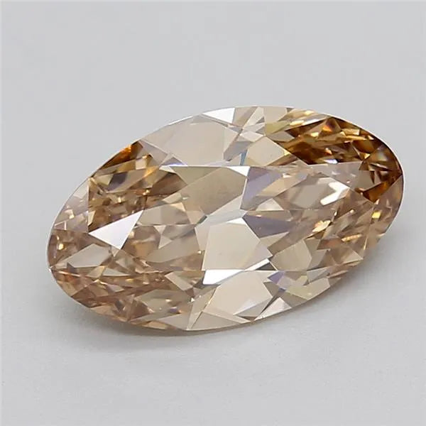 3.52ct Oval Lab Grown Diamond (Colour Fancy Brown, Clarity VS1, IGI Certified)