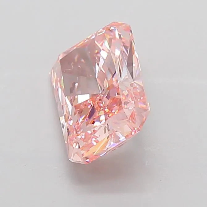 3.52ct Radiant Lab Grown Diamond (Colour Fancy Vivid Pink, Clarity VVS2, IGI Certified)