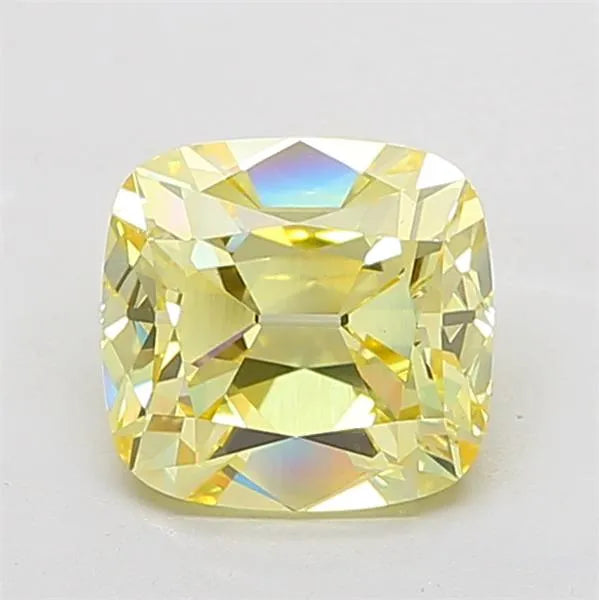 3.53ct Cushion modified Lab Grown Diamond (Colour Fancy Yellow, Clarity VVS2, IGI Certified)
