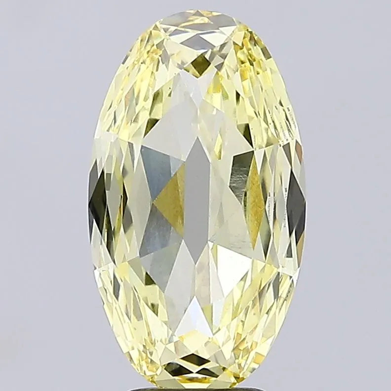 3.53ct Oval Lab Grown Diamond (Colour Fancy Yellow, Clarity VS1, IGI Certified)
