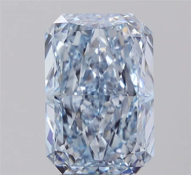 3.54ct Radiant Lab Grown Diamond (Colour Fancy Intense Blue, Clarity VVS2, Cut VG, IGI Certified)
