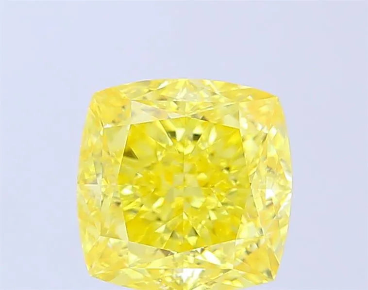 3.56ct Cushion modified Lab Grown Diamond (Colour Fancy Intense Yellow, Clarity VVS2, IGI Certified)