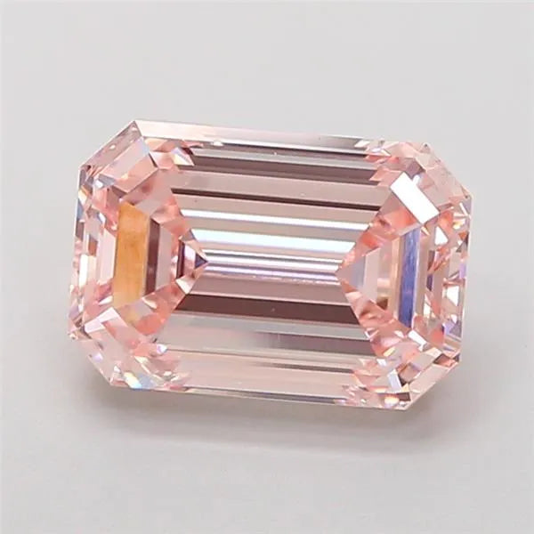 3.56ct Emerald Lab Grown Diamond (Colour Fancy Pink, Clarity VS1, IGI Certified)