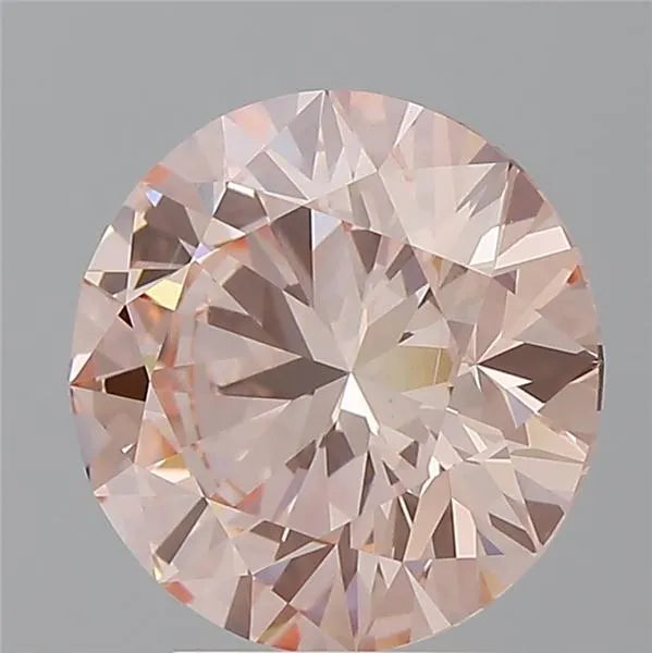 3.56ct Round Lab Grown Diamond (Colour Fancy Intense Pink, Clarity VS1, Cut ID, IGI Certified)