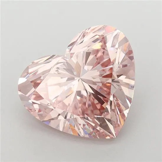 3.57ct Heart Lab Grown Diamond (Colour Fancy Intense Brownish Pink, Clarity VS1, IGI Certified)