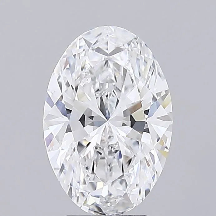 3.57ct Oval Lab Grown Diamond (Colour D, Clarity VVS2, IGI Certified)