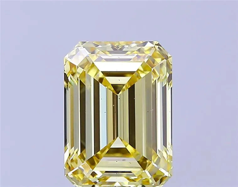 3.58ct Emerald Lab Grown Diamond (Colour Fancy Intense Yellow, Clarity VS2, IGI Certified)