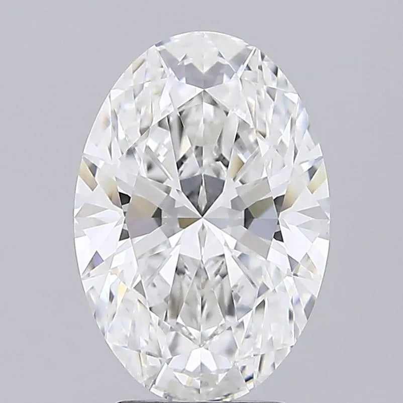 3.58ct Oval Lab Grown Diamond (Colour E, Clarity VVS2, GIA Certified)