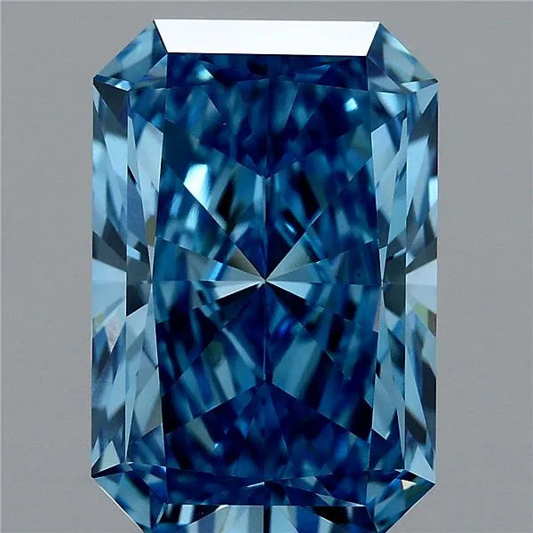 3.58ct Radiant Lab Grown Diamond (Colour Fancy Vivid Blue, Clarity VS1, IGI Certified)